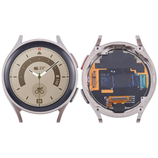 Original LCD Screen Digitizer Full Assembly with Frame for Samsung Galaxy Watch5 Pro 45mm SM-R920/R925 (Grey) - LCD Related Parts by buy2fix | Online Shopping UK | buy2fix