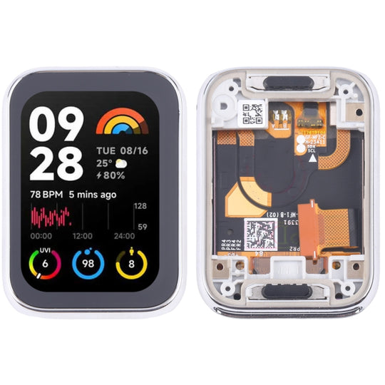 For Xiaomi Mi Band 8 Pro Original LCD Screen Digitizer Full Assembly with Frame (Silver)