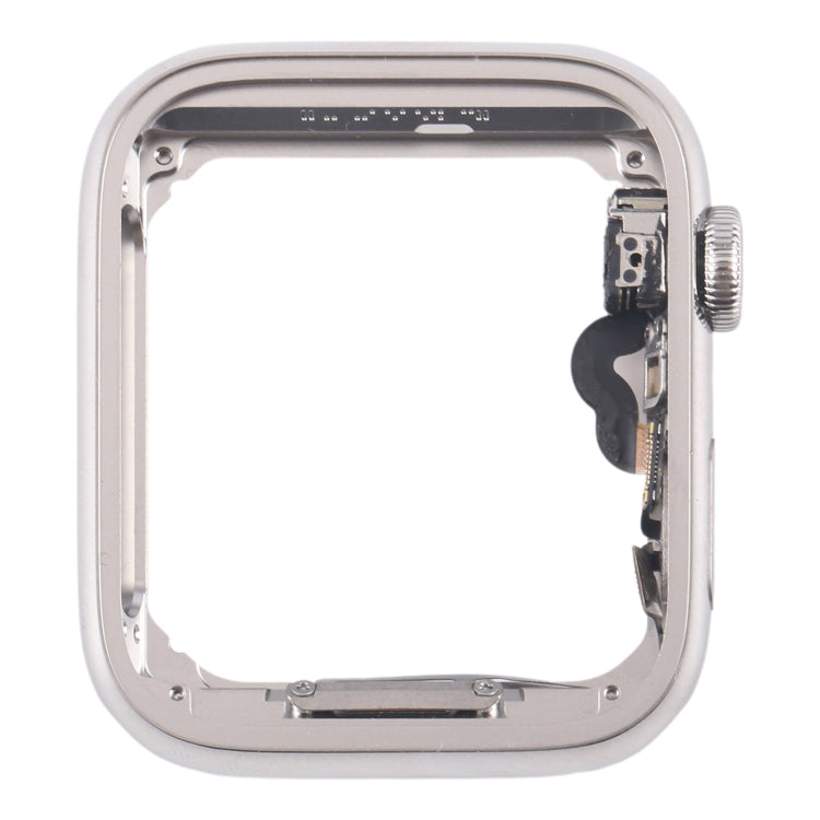 For Apple Watch Series 5 40mm LTE Stainless Steel Middle Frame Bezel Plate with Crown Spin Axis Flex Cable (Silver) - Middle Frame by buy2fix | Online Shopping UK | buy2fix