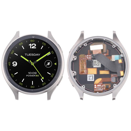 For Xiaomi Watch 2 Original LCD Screen with Frame (Silver) - For Xiaomi by buy2fix | Online Shopping UK | buy2fix