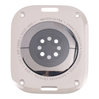 For Apple Watch Ultra 2 49mm A2986 A2987 LTE Version Glass Back Cover(Titanium Gray) - Back Cover by buy2fix | Online Shopping UK | buy2fix