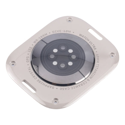 For Apple Watch Ultra 2 49mm A2986 A2987 LTE Version Glass Back Cover(Titanium Gray) - Back Cover by buy2fix | Online Shopping UK | buy2fix