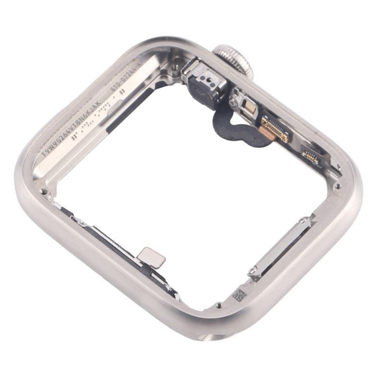 For Apple Watch Series 5 40mm LTE Stainless Steel Middle Frame Bezel Plate with Crown Spin Axis Flex Cable - Middle Frame by buy2fix | Online Shopping UK | buy2fix