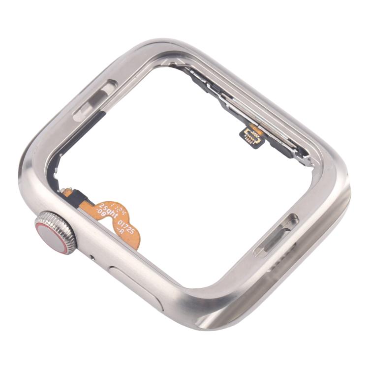 For Apple Watch Series 5 40mm LTE Stainless Steel Middle Frame Bezel Plate with Crown Spin Axis Flex Cable - Middle Frame by buy2fix | Online Shopping UK | buy2fix