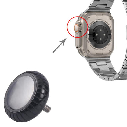 For Apple Watch Series 10 42mm / 46mm Watch Crown Nut Replacement (Black) - Other Parts by buy2fix | Online Shopping UK | buy2fix