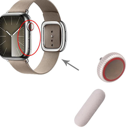 For Apple Watch Series 9 41mm / 45mm LTE Version Watch Crown Nut / Power Button Set (Starlight) - Other Parts by buy2fix | Online Shopping UK | buy2fix