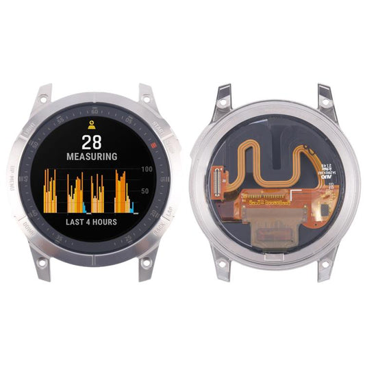 For Garmin Epix 47mm Original LCD Screen Digitizer Full Assembly With Frame(Silver) - For Garmin by buy2fix | Online Shopping UK | buy2fix