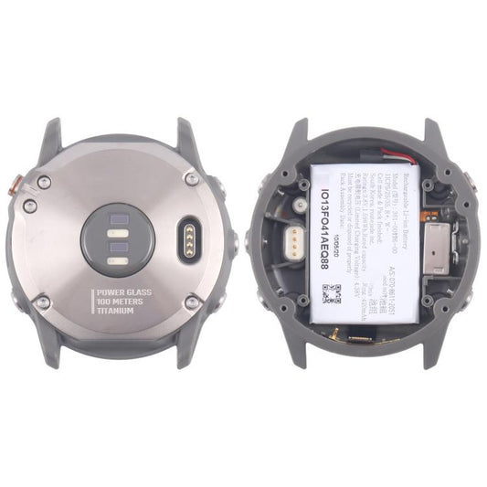 For Garmin Fenix 6x Original Disassembled Back Cover with Battery(Silver) - For Garmin by buy2fix | Online Shopping UK | buy2fix