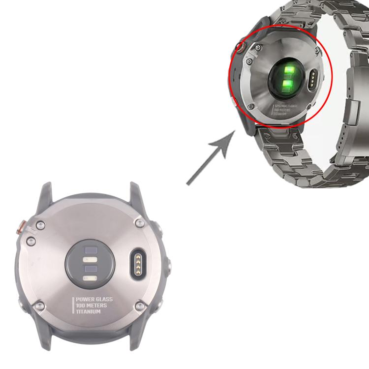 For Garmin Fenix 6x Original Disassembled Back Cover with Battery(Silver) - For Garmin by buy2fix | Online Shopping UK | buy2fix