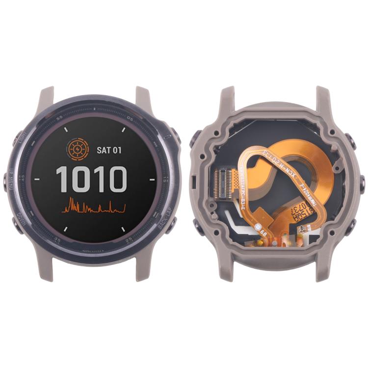 For Garmin Fenix 6S Solar Original LCD Screen with Digitizer Full Assembly(Coffee) - For Garmin by buy2fix | Online Shopping UK | buy2fix