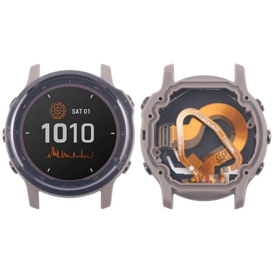For Garmin Fenix 6S Pro Solar Original LCD Screen with Digitizer Full Assembly(Coffee)
