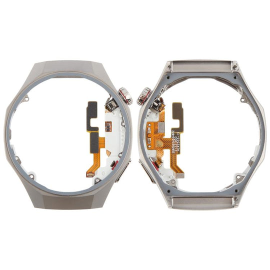 For Huawei Watch GT 5 Pro 46mm Original LCD Screen Frame Bezel Plate with Power Flex Cable(Space Silver)