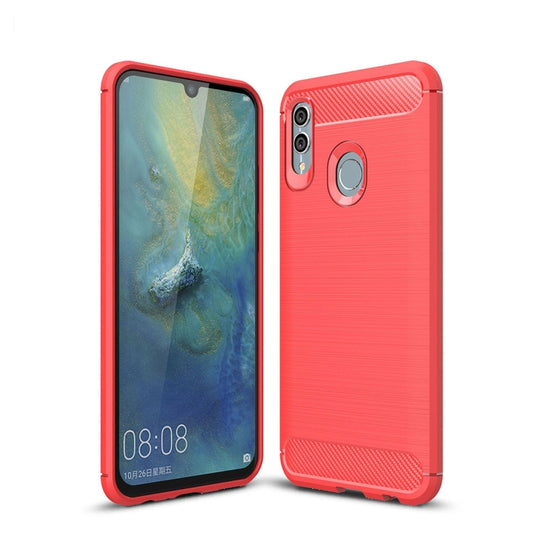 Carbon Fiber Texture TPU Shockproof Case For Huawei Honor 10 Lite / P Smart 2019