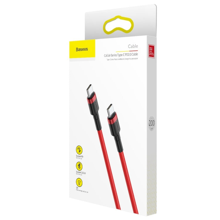 Baseus CATKLF-H09 Cafule Series USB-C / Type-C PD 2.0 60W Flash Charge Cable, Cable Length: 2m - USB-C & Type-C Cable by Baseus | Online Shopping UK | buy2fix