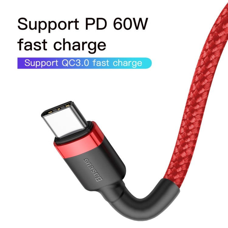 Baseus CATKLF-H09 Cafule Series USB-C / Type-C PD 2.0 60W Flash Charge Cable, Cable Length: 2m - USB-C & Type-C Cable by Baseus | Online Shopping UK | buy2fix
