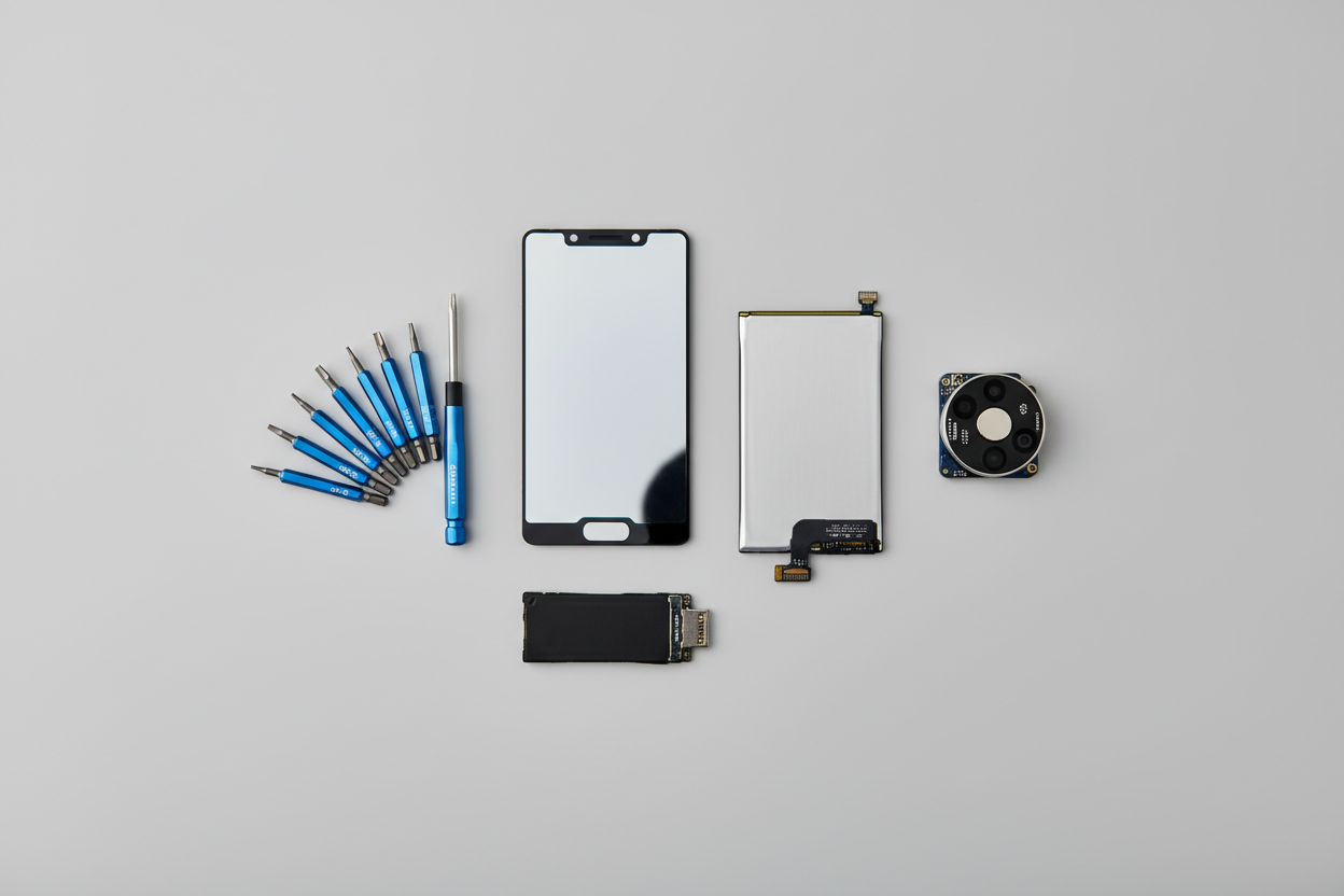 Professional repair parts layout