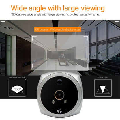 N7 4.5 inch Screen 1080P HD Night Vision Motion Detection Smart Cat Eye Video Doorbell (White) by buy2fix