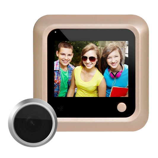 X5 2.4 inch Screen 2.0MP Security Camera No Disturb Peephole Viewer, Support TF Card(Gold) - Video DoorBell by buy2fix | Online Shopping UK | buy2fix