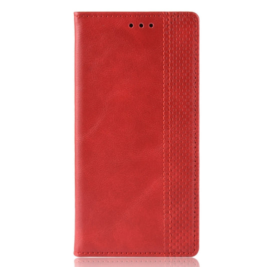 Magnetic Buckle Retro Texture Horizontal Flip Leather Case for Asus Zenfone Max Plus (M2) ZB634KL / Zenfone Max Shot ZB634KL, with Holder & Card Slots & Wallet (Red) - ASUS Cases by buy2fix | Online Shopping UK | buy2fix