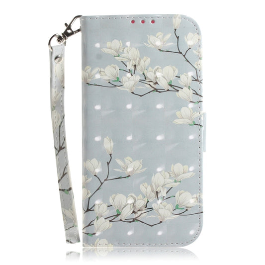 3D Colored Drawing Magnolia Pattern Horizontal Flip Leather Case for Asus Zenfone Max Pro (M2) ZB631KL, with Holder & Card Slots & Wallet - ASUS Cases by buy2fix | Online Shopping UK | buy2fix
