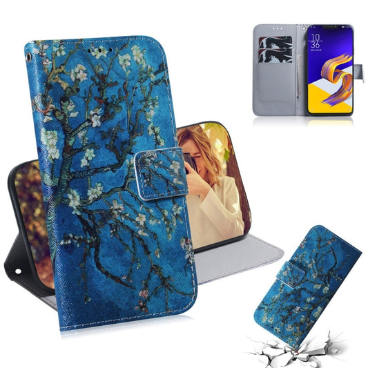 Apricot Flower Pattern Coloured Drawing Horizontal Flip Leather Case for Asus Zenfone 5z ZS620KL / Zenfone 5 ZE620KL, with Holder & Card Slots & Wallet - ASUS Cases by buy2fix | Online Shopping UK | buy2fix