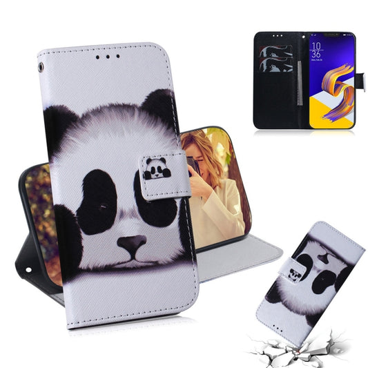 Panda Pattern Coloured Drawing Horizontal Flip Leather Case for Asus Zenfone 5z ZS620KL / Zenfone 5 ZE620KL, with Holder & Card Slots & Wallet - ASUS Cases by buy2fix | Online Shopping UK | buy2fix
