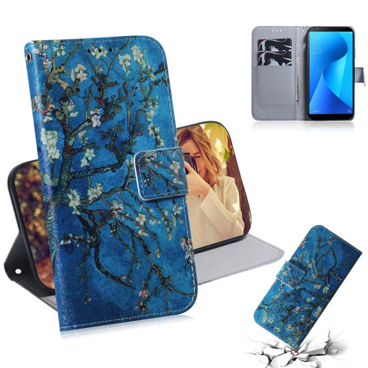 Apricot Flower Pattern Coloured Drawing Horizontal Flip Leather Case for Asus Zenfone Max Plus (M1) ZB570TL, with Holder & Card Slots & Wallet - ASUS Cases by buy2fix | Online Shopping UK | buy2fix