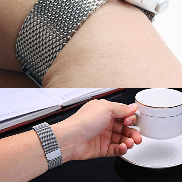 18mm Magnetic Milanese Loop Stainless Steel Magnet Closure Lock Bracelet Strap Band for Huawei Watch Band 5 by buy2fix