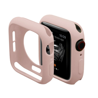 ENKAY Hat-Prince 2 in 1 TPU Semi-clad Protective Shell + 3D Full Screen PET Curved Heat Bending HD Screen Protector For Apple Watch Series 6 / 5 / 4 / Watch SE 44mm(Pink) by ENKAY