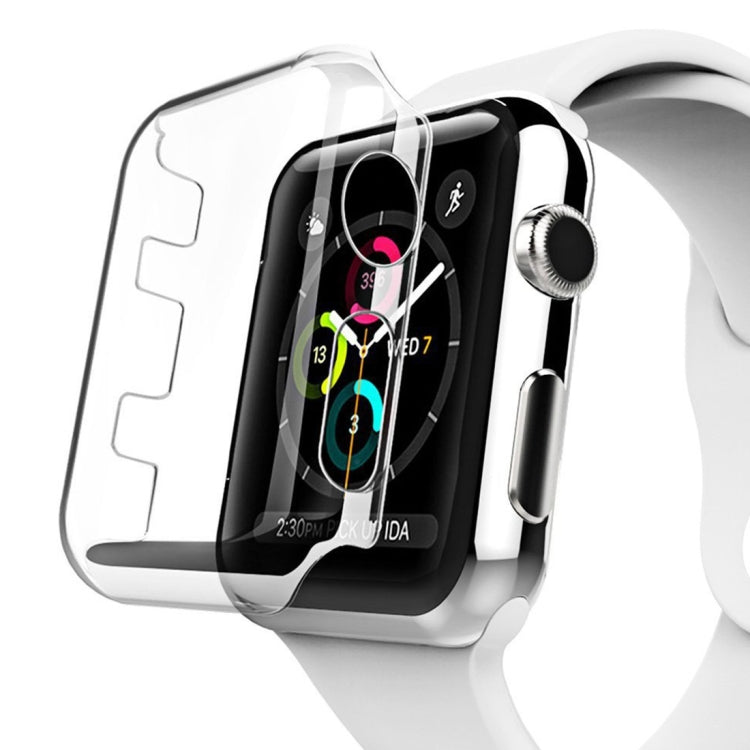 For Apple Watch Series 3 38mm Transparent PC Protective Case - Watch Cases by buy2fix | Online Shopping UK | buy2fix