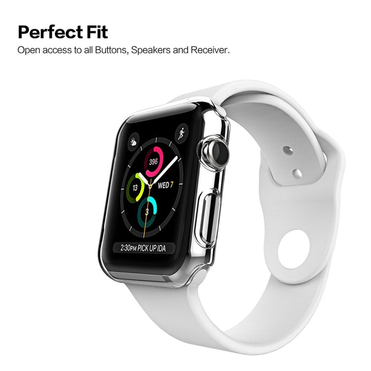 For Apple Watch Series 3 38mm Transparent PC Protective Case - Watch Cases by buy2fix | Online Shopping UK | buy2fix