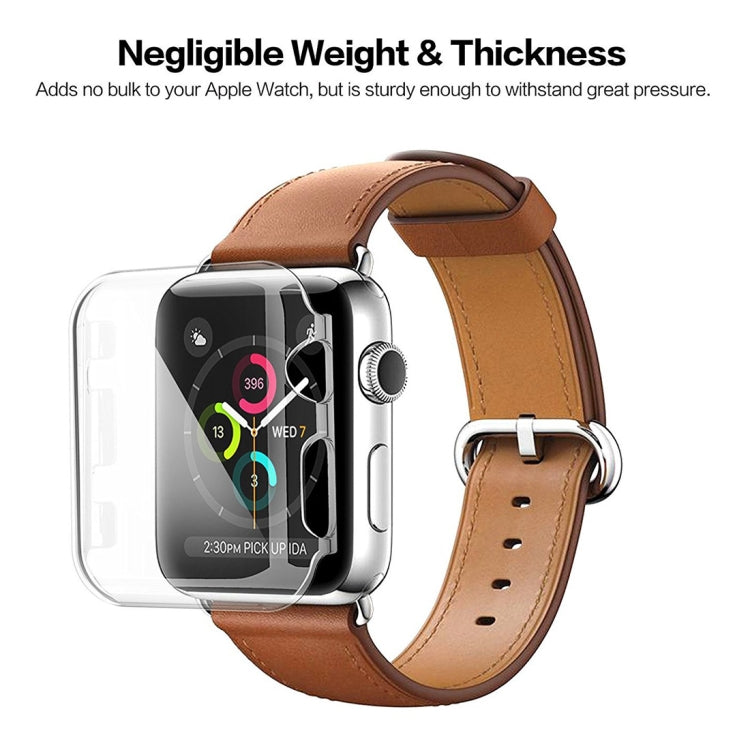 For Apple Watch Series 3 38mm Transparent PC Protective Case - Watch Cases by buy2fix | Online Shopping UK | buy2fix