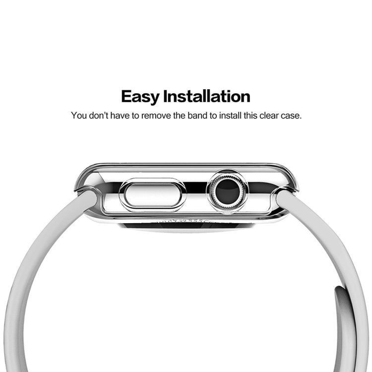For Apple Watch Series 3 38mm Transparent PC Protective Case - Watch Cases by buy2fix | Online Shopping UK | buy2fix