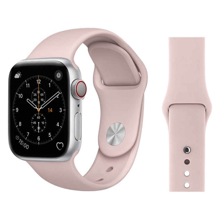 For Apple Watch Series 3 & 2 & 1 38mm Fashion Simple Style Silicone Wrist Watch Band (Pink) by buy2fix