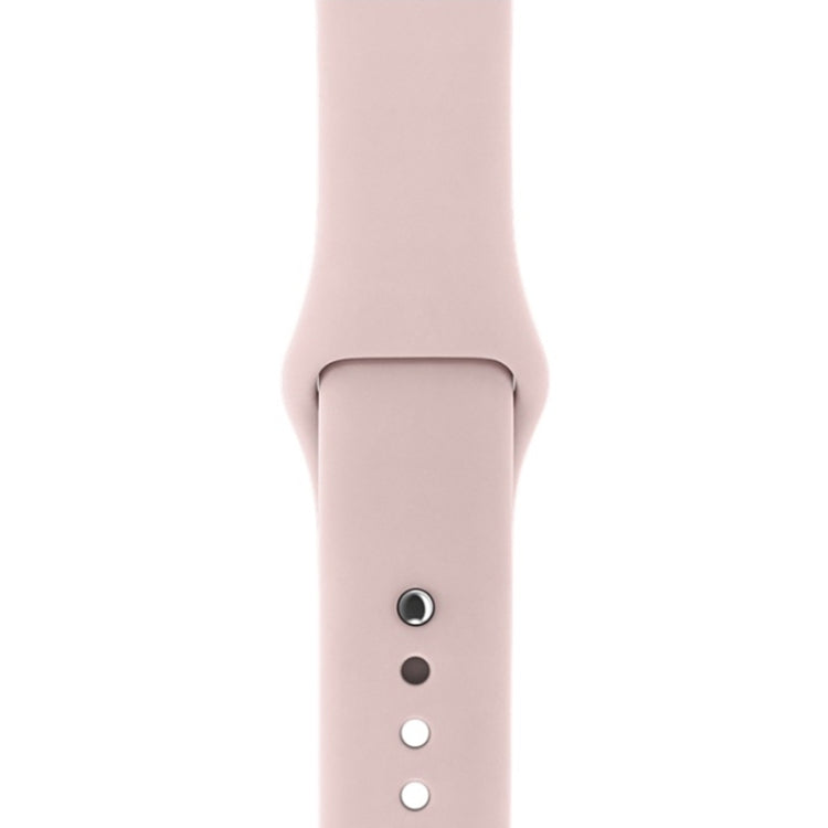 For Apple Watch Series 3 & 2 & 1 38mm Fashion Simple Style Silicone Wrist Watch Band (Pink) by buy2fix