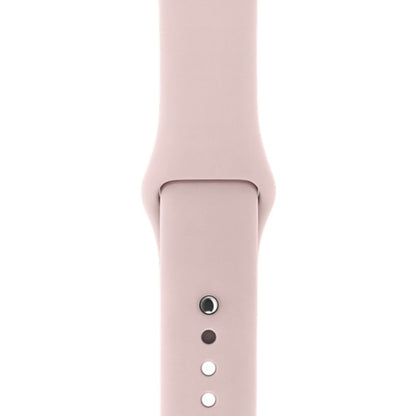 For Apple Watch Series 3 & 2 & 1 38mm Fashion Simple Style Silicone Wrist Watch Band (Pink) by buy2fix