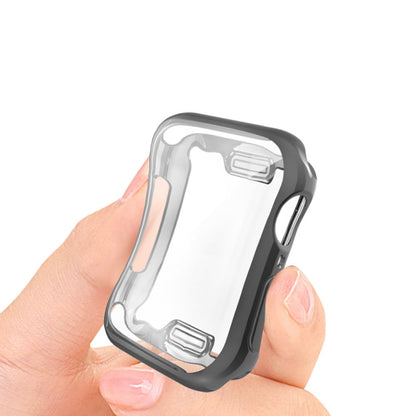 Full Coverage Plating TPU Case For Apple Watch Series 6 / 5 / 4 / Watch SE 40mm(Black) by buy2fix