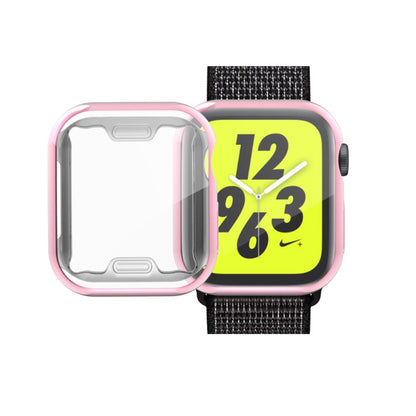 Full Coverage Plating TPU Case For Apple Watch Series 6 / 5 / 4 / Watch SE 40mm(Pink) by buy2fix