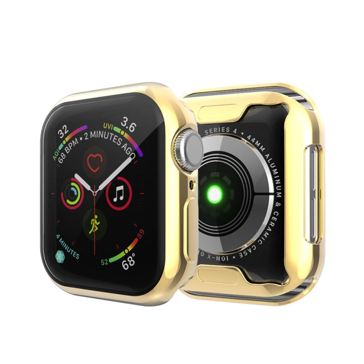 Full Coverage Plating TPU Case For Apple Watch Series 6 / 5 / 4 / Watch SE 40mm(Gold) by buy2fix