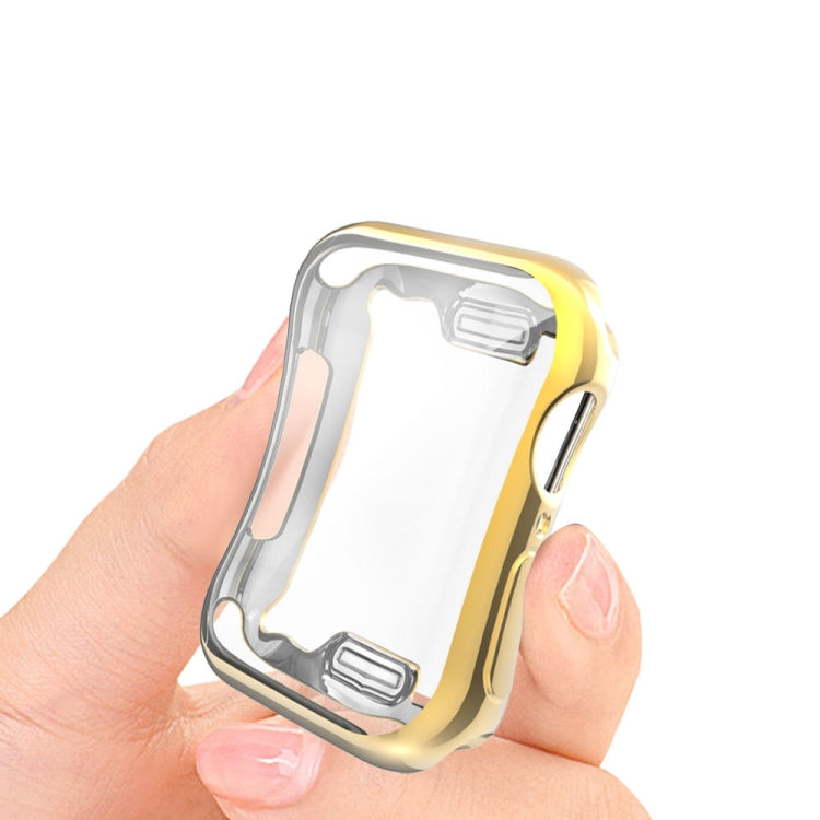 Full Coverage Plating TPU Case For Apple Watch Series 6 / 5 / 4 / Watch SE 40mm(Gold) by buy2fix