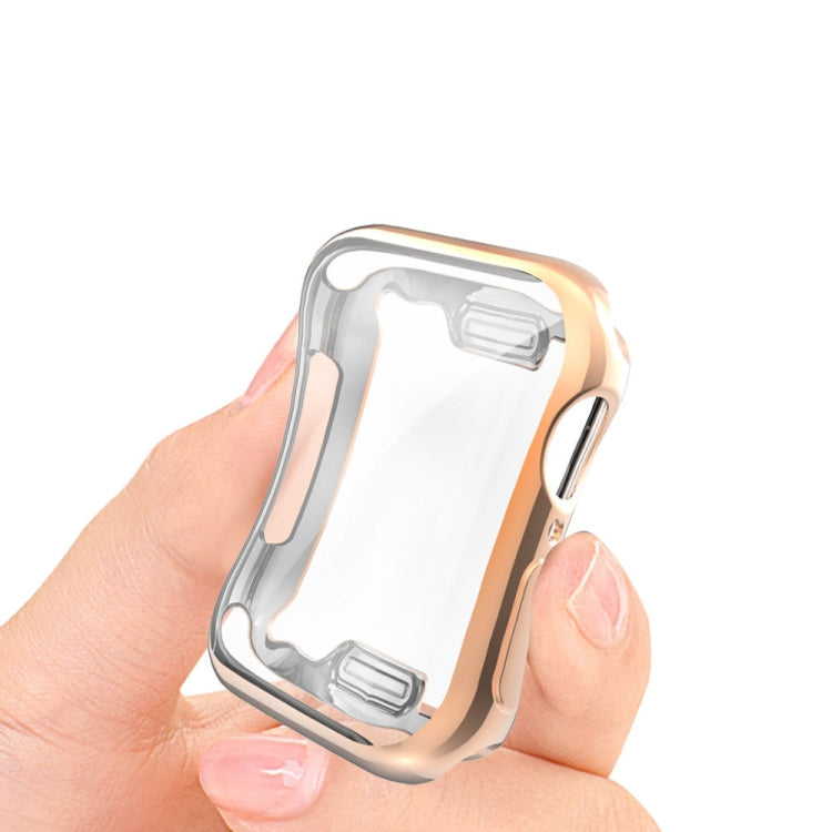 Full Coverage Plating TPU Case For Apple Watch Series 6 / 5 / 4 / Watch SE 40mm(Rose Gold) by buy2fix