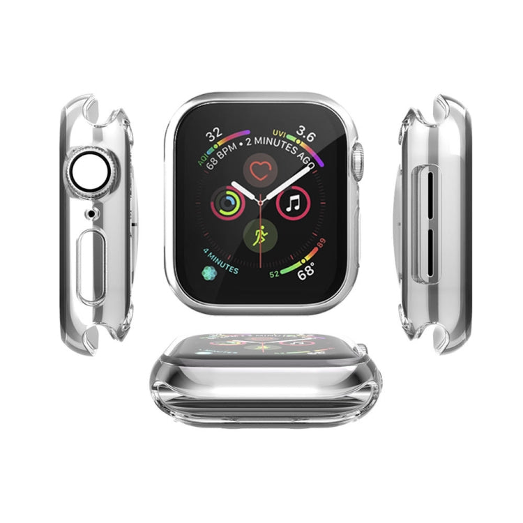 Full Coverage Plating TPU Case For Apple Watch Series 6 / 5 / 4 / Watch SE 40mm(Silver) by buy2fix