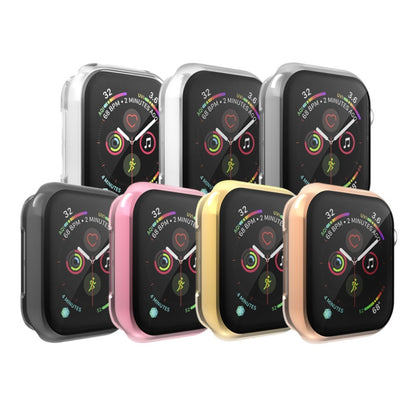 Full Coverage Plating TPU Case For Apple Watch Series 6 / 5 / 4 / Watch SE 40mm(Silver) by buy2fix
