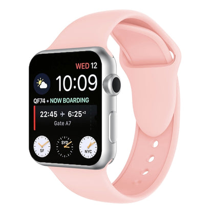 Double Rivets Silicone Watch Band for Apple Watch Series 3 & 2 & 1 42mm(Pink) by buy2fix