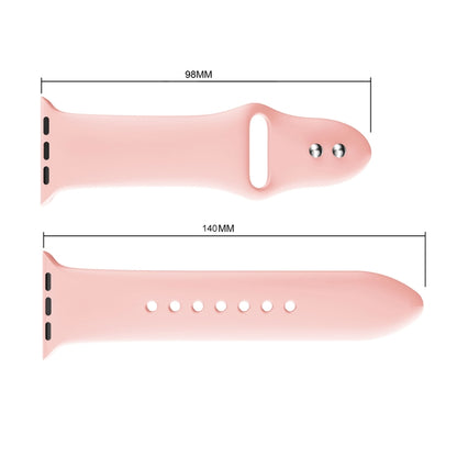 Double Rivets Silicone Watch Band for Apple Watch Series 3 & 2 & 1 42mm(Pink) by buy2fix