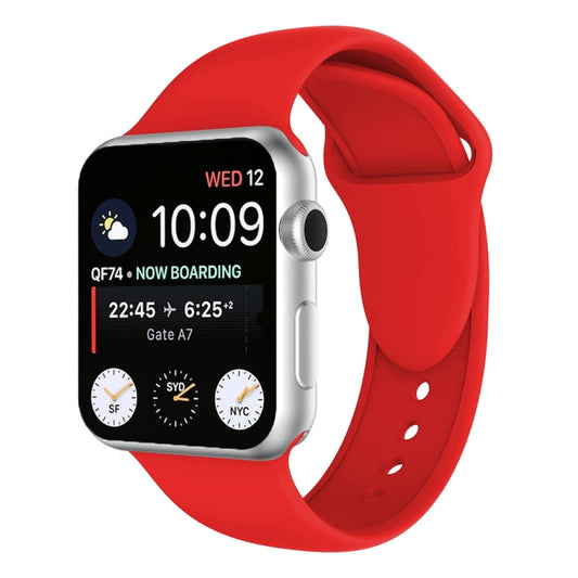 Double Rivets Silicone Watch Band for Apple Watch Series 3 & 2 & 1 42mm(Red) by buy2fix
