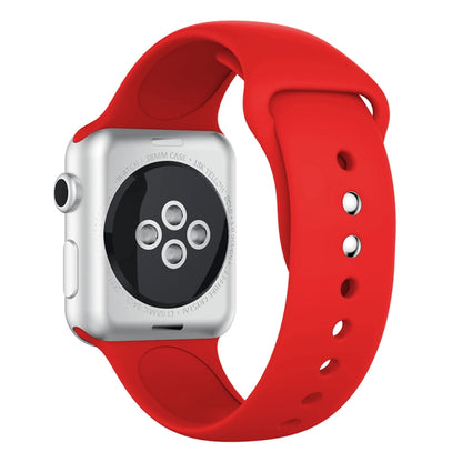 Double Rivets Silicone Watch Band for Apple Watch Series 3 & 2 & 1 42mm(Red) by buy2fix