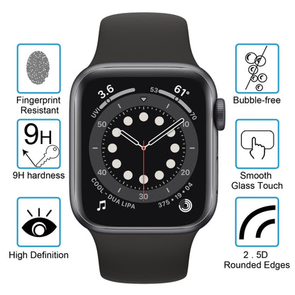 9H 2.5D Tempered Glass Film For Apple Watch Series 6 / 5 / 4 / Watch SE 44mm by buy2fix