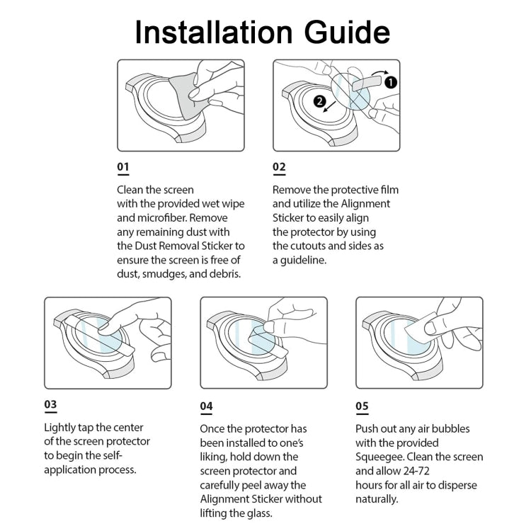 9H 2.5D Tempered Glass Film For Apple Watch Series 6 / 5 / 4 / Watch SE 44mm by buy2fix