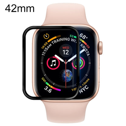 For Apple Watch Series 3 / 2 / 1 42mm Soft PET Film Full Cover Screen Protector(Black) by buy2fix